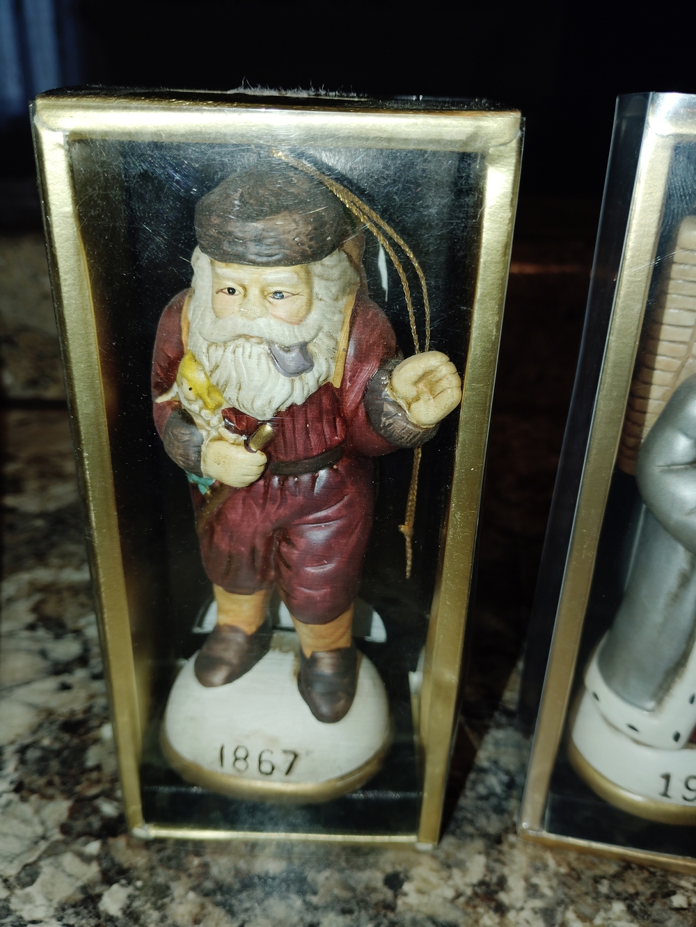 Vintage Ceramic Santa Figurine Ornament Christmas Multi-Color New - Picture 3 of 7